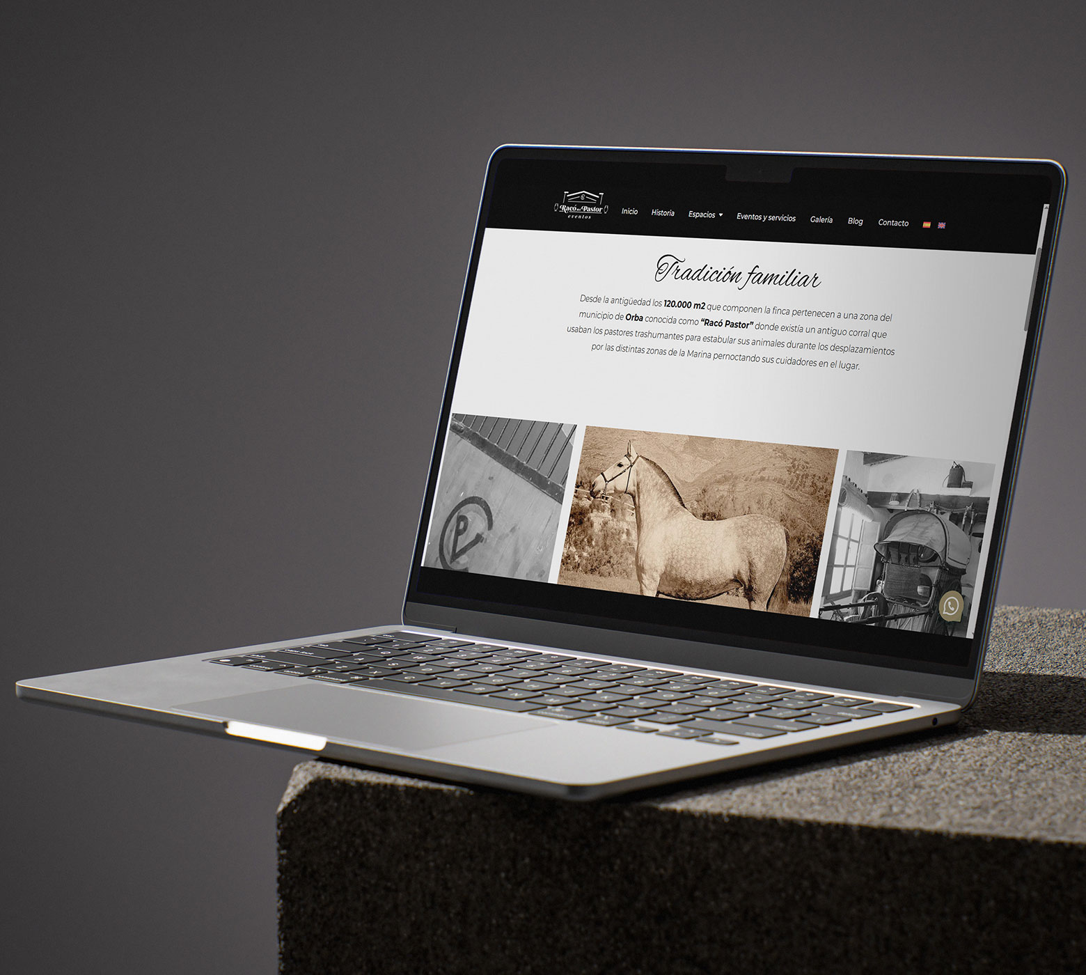 Racó del Pastor — Diseño web